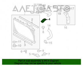 Suport radiator dreapta sus pentru Subaru XV Crosstrek 13-17