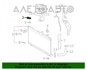 Suport radiator dreapta sus Subaru Forester 19- SK