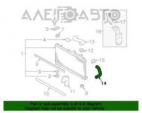 Furtunul de răcire inferior Subaru Outback 10-14 2.5