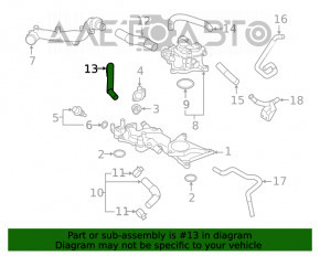 Furtunul de răcire superior al Subaru Forester 19- SK, nou, original OEM