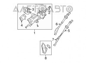 Volan cardanic Lexus GS450h 06-07