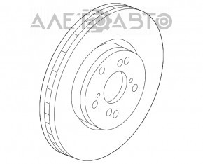 Placă de frână față stânga Acura MDX 14-16 pre-restilizare