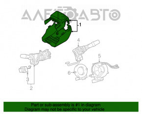 Обрамление рулевой колонки Lexus GS300 GS350 GS430 GS450h 06-11 черн