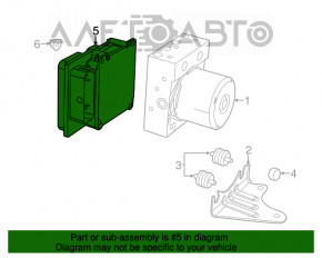 Modulul blocului ABS ABS Fiat 500 12-14