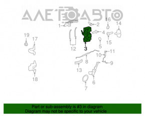 Blocare ușă spate stânga Chrysler 200 11-14