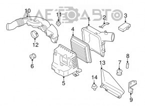 Воздухоприемник Subaru XV Crosstrek 13-17