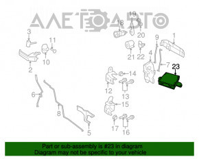 Ușa computerului din fața dreapta a Jeep Grand Cherokee WK2 11-21