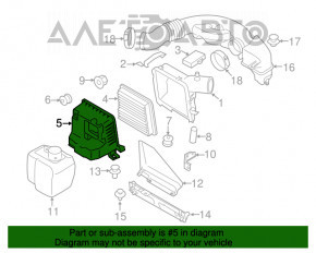 Корпус воздушного фильтра Subaru Forester 14-18 SJ 2.5 нижняя часть OEM