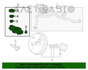 Cilindrul principal de frână cu rezervor Honda CRV 12-16