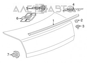 Camera de vizionare spate pentru Dodge Challenger 15-19 restyled