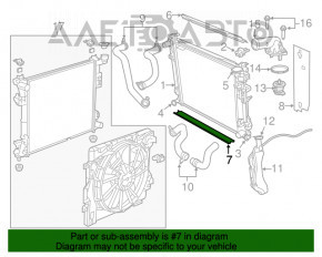 Deflector radiator inferior Dodge Grand Caravan 11-20