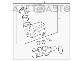 Cilindrul principal de frână cu rezervor Toyota Camry v40