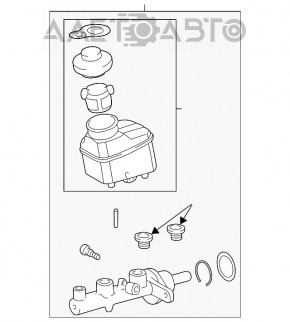 Главный тормозной цилиндр Toyota Solara 2.4 04-08