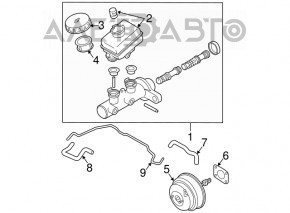 Вакуумный усилитель Infiniti G25 G35 G37 4d 06-14