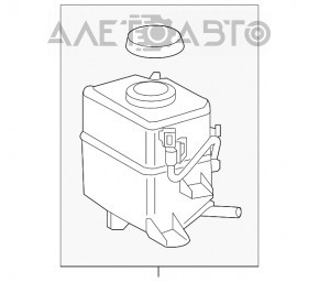 Rezervorul de combustibil pentru Toyota Rav4 13-18 hibrid