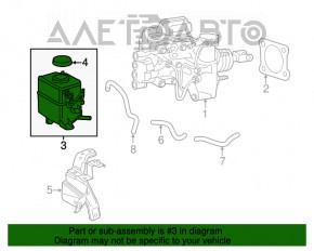 Rezervorul de combustibil pentru Toyota Rav4 13-18 hibrid