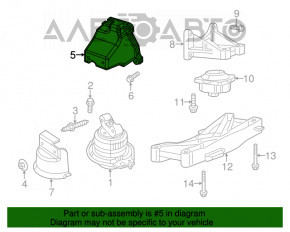 Suport motor stânga Dodge Challenger 09- 3.6