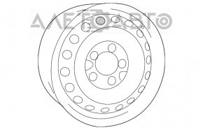 Set de jante R17 4 bucăți Dodge Journey 11- piese de metal