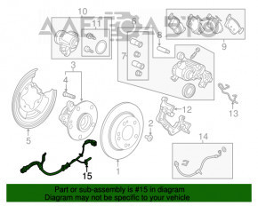 Senzor ABS spate stânga Honda Accord 18-22