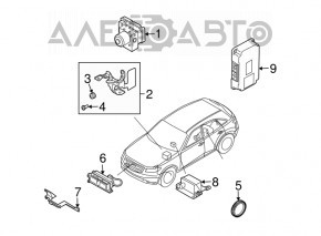 ABS АБС Infiniti FX35 03-08 RWD