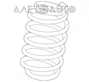 Arcul de suspensie frontal stânga Chrysler 200 11-14