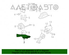 Кронштейн передней подушки двигателя Chrysler 200 11-14 2.4