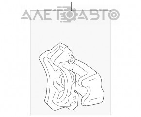 Suport spate dreapta pentru Lexus GX470 03-09, nou, original OEM.