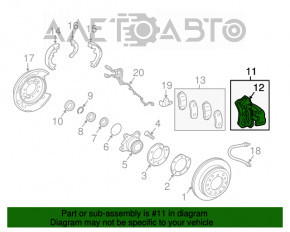 Suport spate dreapta pentru Lexus GX470 03-09, nou, original OEM