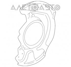 Capacul discului de frână din față dreapta Toyota Camry v30 2.4