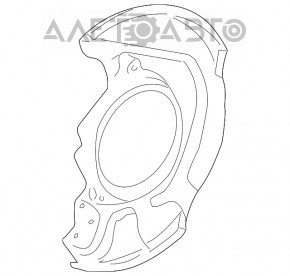 Capacul discului de frână din față dreapta Toyota Sienna 04-10