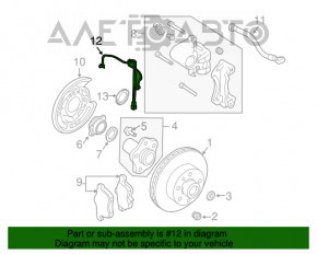 Senzor ABS spate Nissan 350z, pereche, 49072523