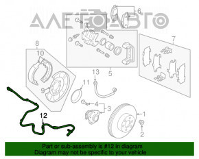 Senzor ABS spate dreapta Nissan Murano z50 03-08