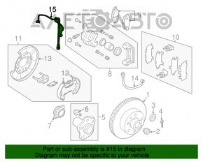 Senzor ABS spate dreapta Infiniti FX35 FX45 03-08