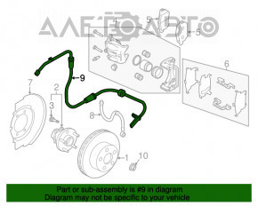 Senzor ABS frontal stânga Infiniti FX35 FX45 03-08