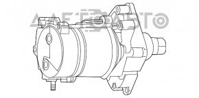 Starterul Chrysler 200 15-17 3.6 nu se roteste.