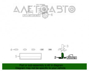 Emblema cu inscripția SXT de pe ușa portbagajului Dodge Journey 11-