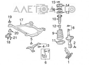 Maneta inferioară din față dreapta Toyota Sienna 04-10