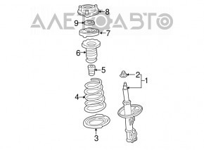 Arcul elicoidal frontal stânga Toyota Avalon 05-12