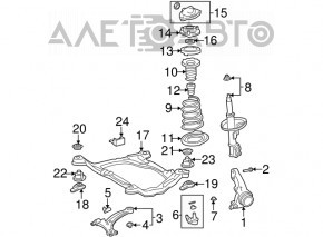 Arcul de suspensie frontal stânga pentru Lexus ES300 ES330