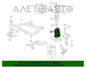 Arcul de suspensie frontal stânga pentru Toyota Sienna 04-10