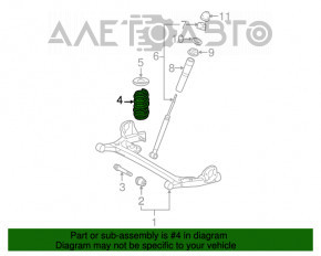 Arc spate stânga Toyota Sienna 11-14 FWD