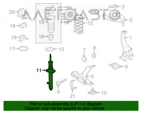 Suport amortizor asamblat față dreapta Lexus IS250 IS300 IS350 06-13 AWD