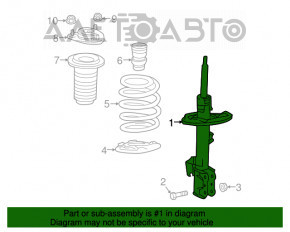 Амортизатор передний левый Lexus RX350 RX450h 16-19 OEM