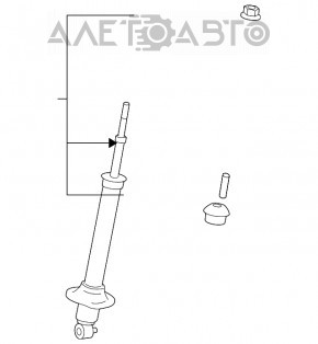 Стойка амортизатора в сборе задняя левая Lexus GS300 GS350 06-07 awd