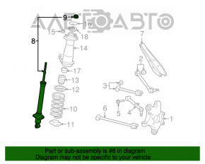 Amortizor spate stânga Lexus IS250 IS300 IS350 06-13