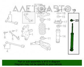 Suportul complet al amortizorului din spate dreapta pentru Lexus IS250 IS300 IS350 06-13 AWD