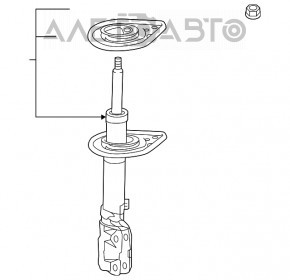 Amortizor spate dreapta Toyota Avalon 13-18 3.5 nou OEM original