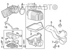 Conducta de aer pentru colectorul Dodge Grand Caravan 11-20