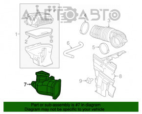 Receptor de aer Dodge Challenger 09- 3.6