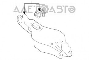 Maneta inferioară a arcului de suspensie din spate stânga Toyota Prius 50 16-